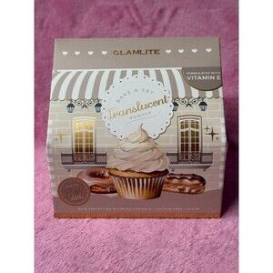 New! Glamlite Translucent Bake and Set Setting Powder BNIB NTW Cute Holiday Gift